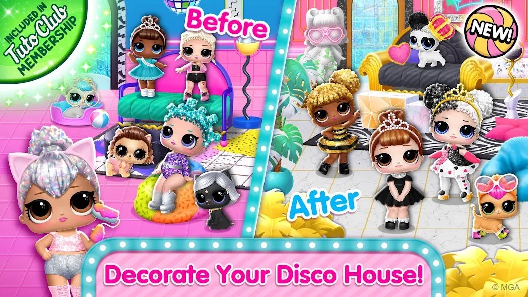 L.O.L. Surprise! Disco House  [МОД Unlimited Money] Screenshot 1