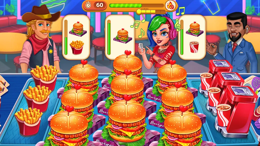 Cooking Max: Restaurant Games (Кукинг Макс)  [МОД Все открыто] Screenshot 4