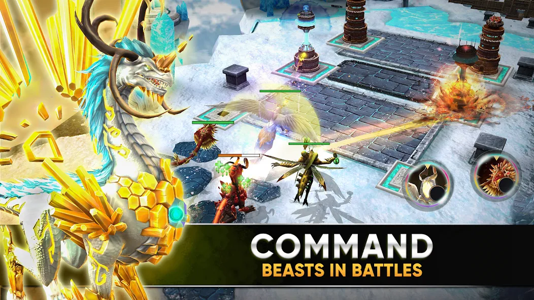 Clash of Beasts: Tower Defense (Клэш оф Бистс)  [МОД Menu] Screenshot 2