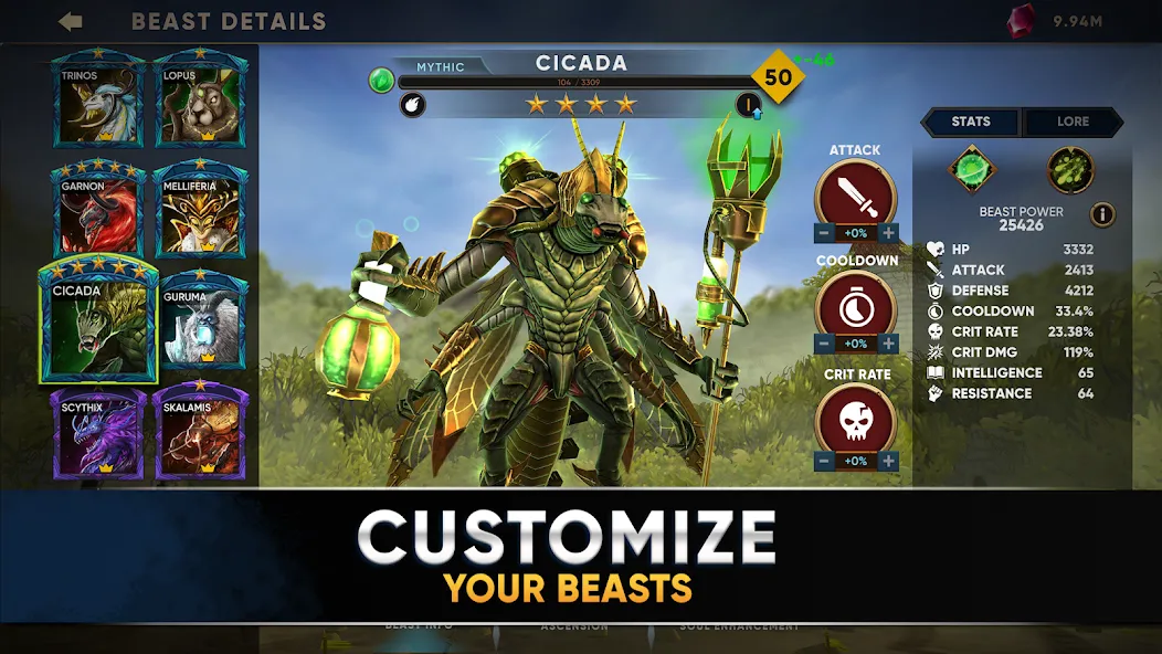 Clash of Beasts: Tower Defense (Клэш оф Бистс)  [МОД Menu] Screenshot 4