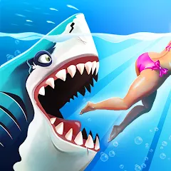 Взломанная Hungry Shark World (Хангри Шарк Ворлд)  [МОД Mega Pack] - стабильная версия apk на Андроид