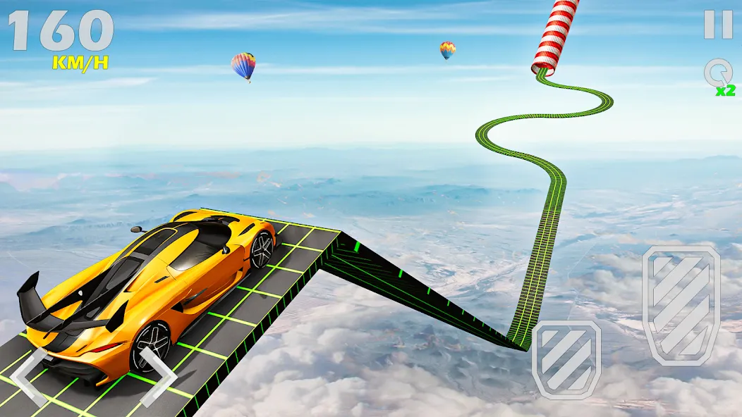 Mega Ramp Car Games Car Stunts  [МОД Много монет] Screenshot 4