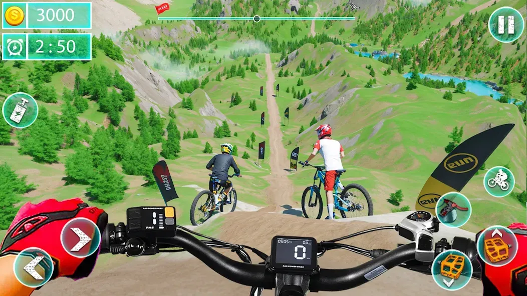 MTB Downhill: BMX Racer  [МОД Menu] Screenshot 3