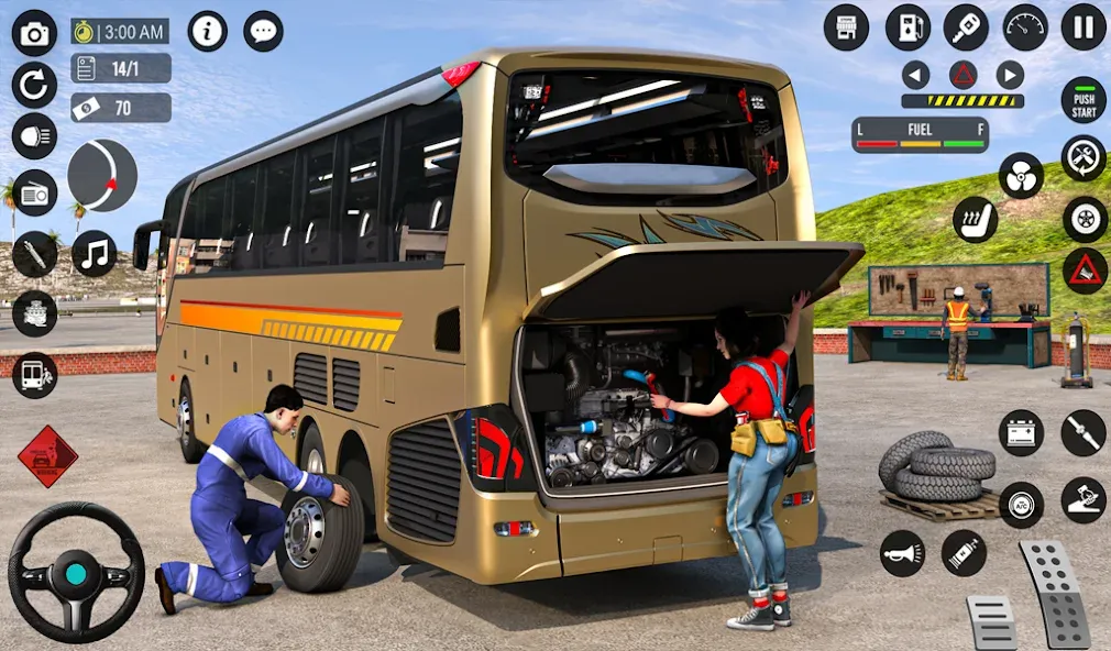 Bus Simulator 3D: Bus Games (Бус Симулятор 3Д)  [МОД Mega Pack] Screenshot 1