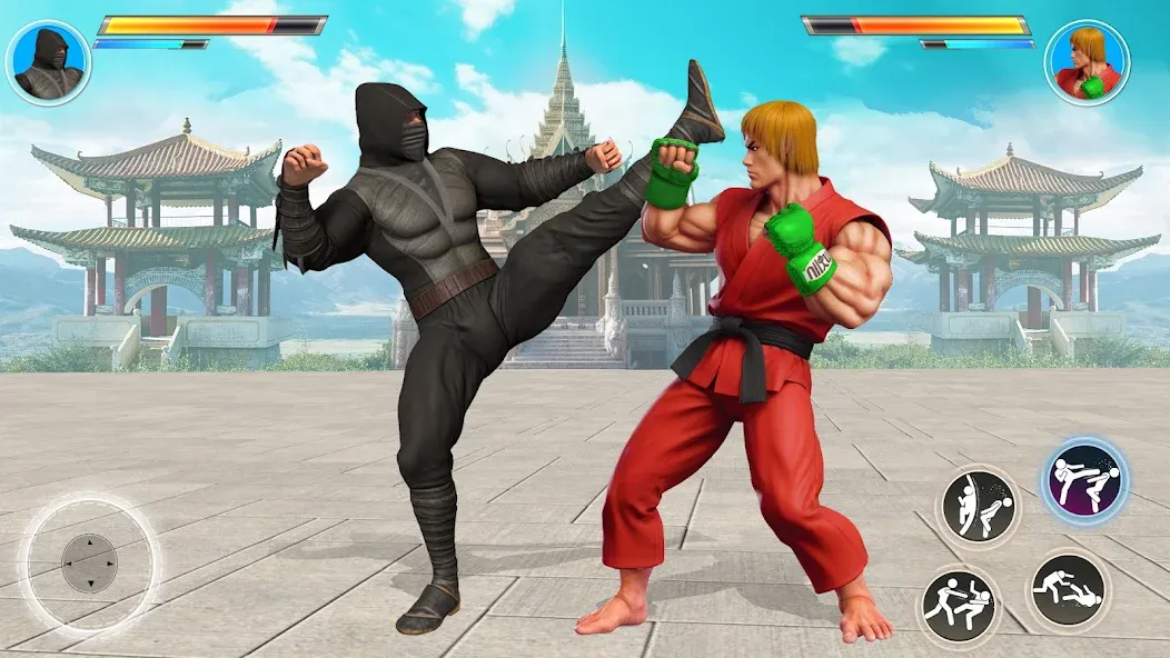 Kung Fu Heros: Fighting Game (упергеройский файтинг Кунгфуигры)  [МОД Много монет] Screenshot 4