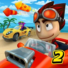 Скачать взлом Beach Buggy Racing 2 (Бич Багги Рейсинг 2)  [МОД Menu] - полная версия apk на Андроид