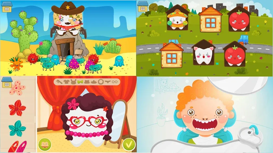 Funny Teeth kids dentist care!  [МОД Много денег] Screenshot 4