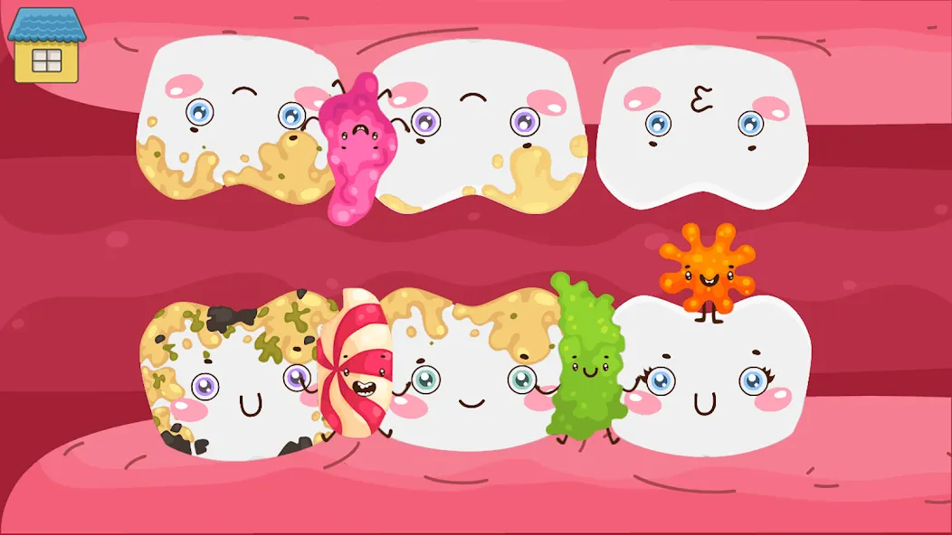 Funny Teeth kids dentist care!  [МОД Много денег] Screenshot 5