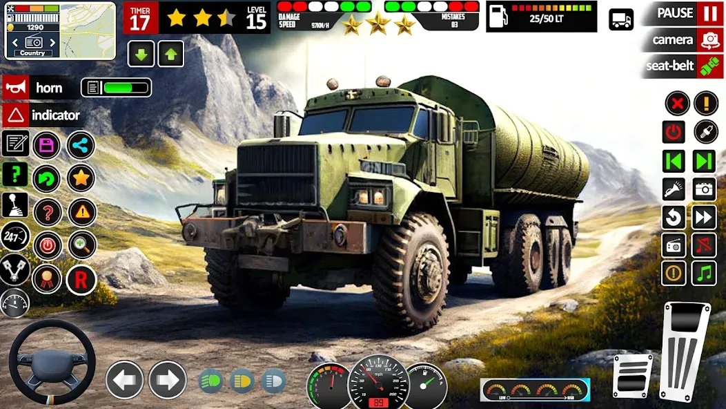 Army Truck Transport Game 2023  [МОД Бесконечные деньги] Screenshot 1