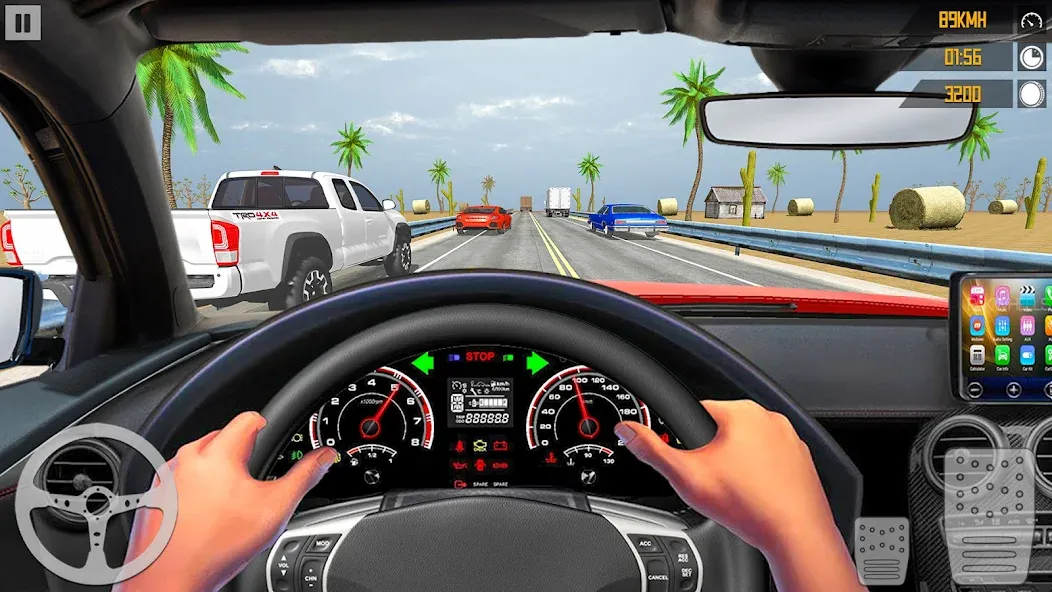 VR Traffic Racing In Car Drive (ВР Трафик Гонки на Автомобиле Вождения)  [МОД Много монет] Screenshot 2