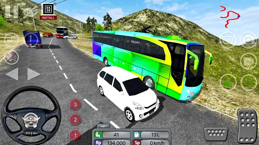 Coach Tourist Bus City Driving  [МОД Бесконечные деньги] Screenshot 3