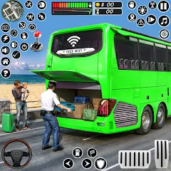 Взлом Coach Tourist Bus City Driving  [МОД Бесконечные деньги] - последняя версия apk на Андроид