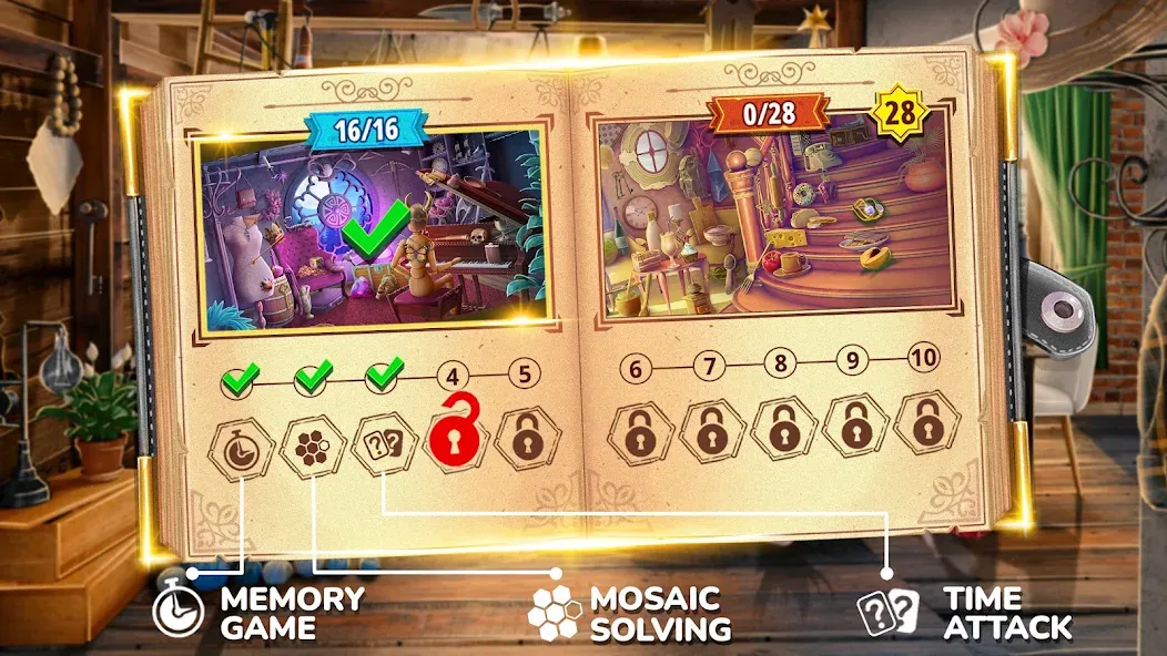 Books of Wonder Hidden Objects  [МОД Бесконечные деньги] Screenshot 2