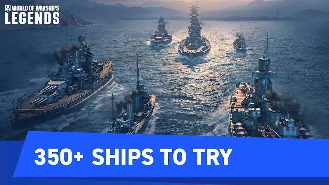 World of Warships Legends PvP (Ворлд оф Варшипс Легендс)  [МОД Бесконечные монеты] Screenshot 1