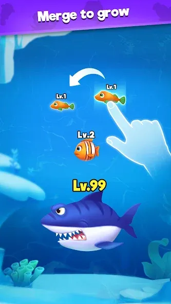 Fish Go.io - Be the fish king  [МОД Mega Pack] Screenshot 3