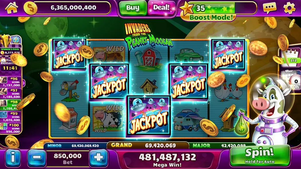 Jackpot Party Casino Slots (Джекпот Пати)  [МОД Много денег] Screenshot 3