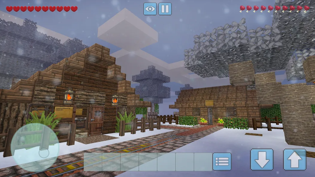 Winter Craft - Block Craft (Винтер Крафт)  [МОД Mega Pack] Screenshot 1