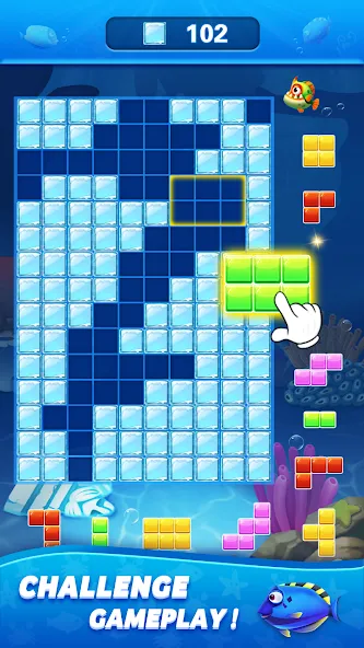 Block Ocean 1010 Puzzle Games (Блок Океан 1010 Головоломки)  [МОД Бесконечные монеты] Screenshot 2