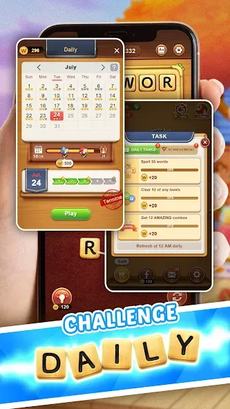 Word Connect (Ворд Коннект)  [МОД Бесконечные монеты] Screenshot 4