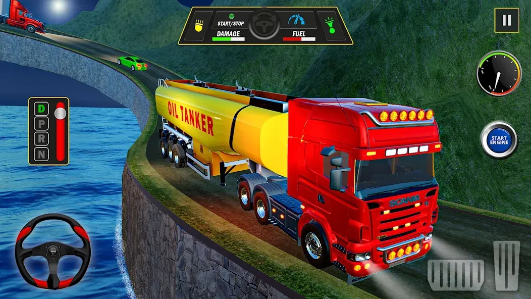 Offroad Oil Tanker Truck Games (Оффроуд Игры на машинецистерне для нефти)  [МОД Много монет] Screenshot 3