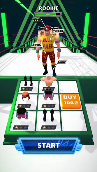 Wrestling Trivia Run (Рестлинг Тривия Ран)  [МОД Бесконечные монеты] Screenshot 2