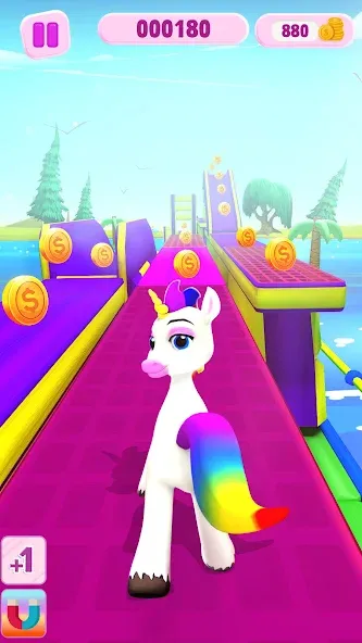 Unicorn Kingdom: Running Games (Юникорн Кингдом)  [МОД Unlocked] Screenshot 3