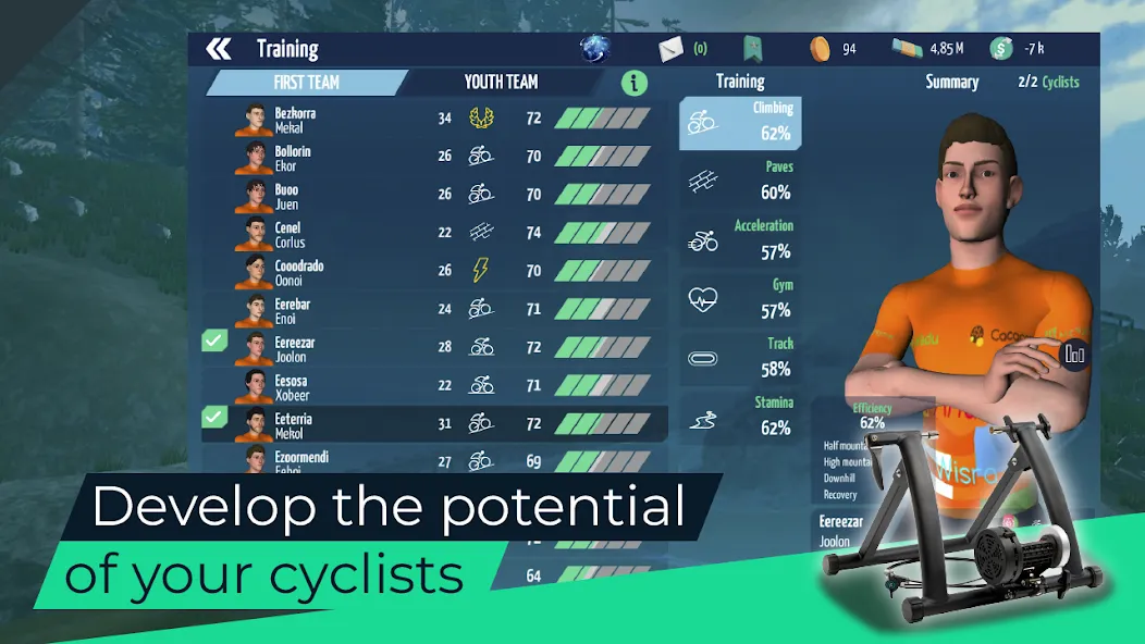 Live Cycling Manager 2023 (Лайв Сайклинг Менеджер 2023)  [МОД Бесконечные деньги] Screenshot 4