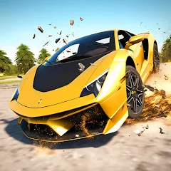 Скачать взломанную Car Crash: 3D Mega Demolition (Кар краш)  [МОД Бесконечные монеты] - полная версия apk на Андроид