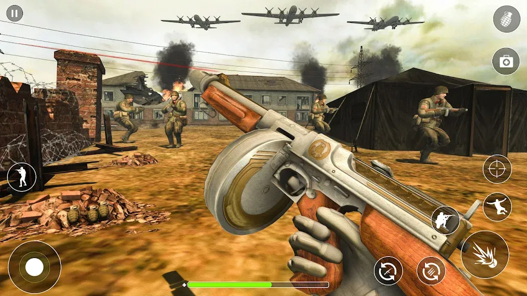 WW2 Survival Shooter :Gun fire (Вторая Мировая Война  )  [МОД Mega Pack] Screenshot 4