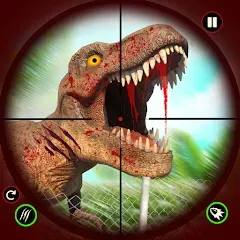 Скачать взломанную Dino Hunting Sniper Shooter 3D  [МОД Меню] - последняя версия apk на Андроид