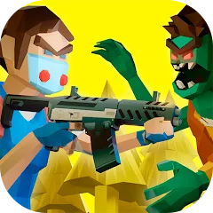 Взломанная Two Guys & Zombies 3D: Online  [МОД Unlimited Money] - последняя версия apk на Андроид