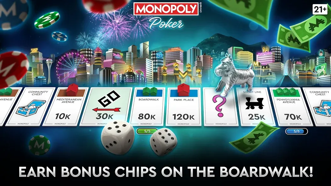 MONOPOLY Poker - Texas Holdem (МОНОПОЛИЯ Покер)  [МОД Бесконечные деньги] Screenshot 1