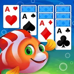 Взлом Solitaire Fish Klondike Card (Солитер Карточная игра Клондайк Фиш)  [МОД Все открыто] - стабильная версия apk на Андроид