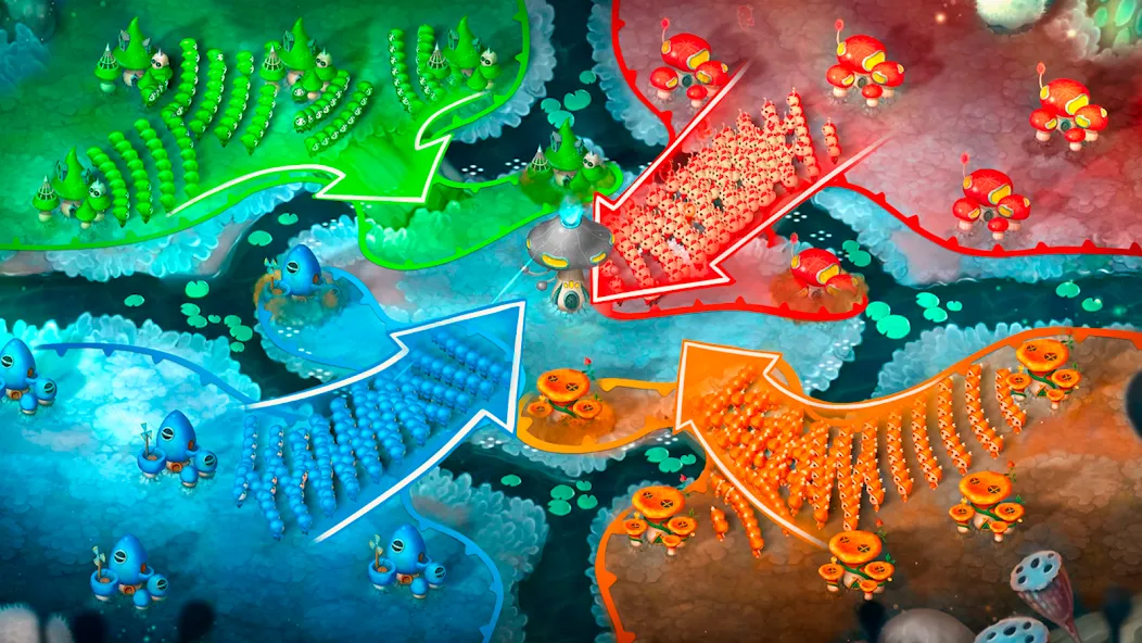 Mushroom Wars 2: RTS Strategy (Мушрум Варс 2)  [МОД Все открыто] Screenshot 4