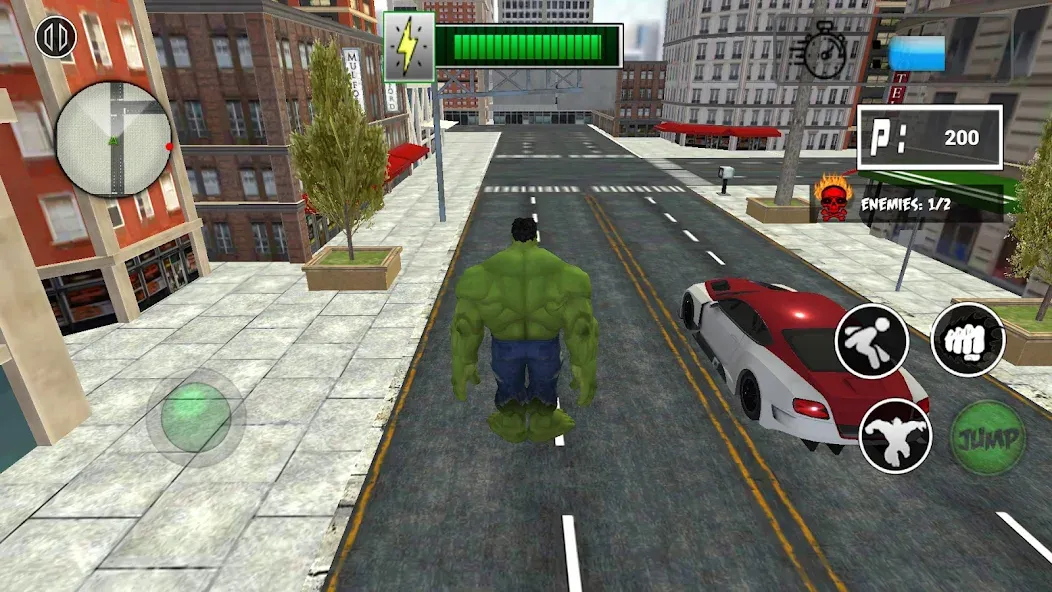 Monster Superhero: Green Fight  [МОД Unlimited Money] Screenshot 2