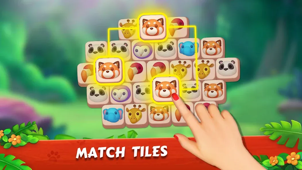 Zoo Tile - Match Puzzle Game (Зу Тайл)  [МОД Бесконечные деньги] Screenshot 4