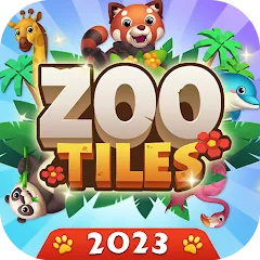 Скачать взломанную Zoo Tile - Match Puzzle Game (Зу Тайл)  [МОД Бесконечные деньги] - последняя версия apk на Андроид