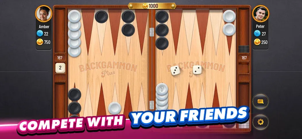 Backgammon Plus - Board Game (Бэкгаммон Плюс)  [МОД Меню] Screenshot 2