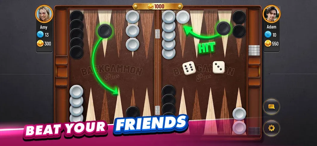 Backgammon Plus - Board Game (Бэкгаммон Плюс)  [МОД Меню] Screenshot 3