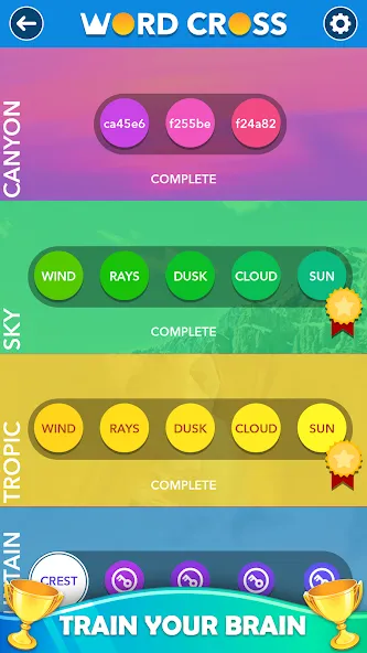 Word Cross: Offline Word Games  [МОД Много монет] Screenshot 4