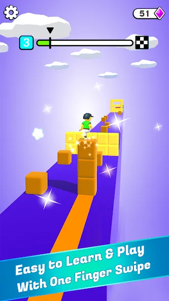 Block Surfer (Блок Серфер)  [МОД Много монет] Screenshot 1