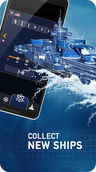 Fleet Battle - Sea Battle  [МОД Unlimited Money] Screenshot 5