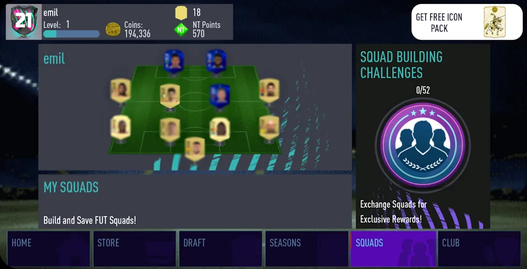 NT 21 Draft + Pack Opener  [МОД Mega Pack] Screenshot 5