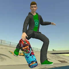 Взломанная Skateboard FE3D 2 (Скейтборд 3D 2)  [МОД Unlimited Money] - стабильная версия apk на Андроид