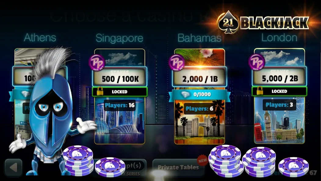 BlackJack 21 - Online Casino  [МОД Все открыто] Screenshot 2