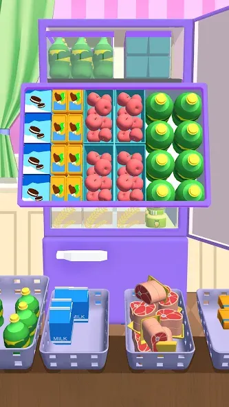 Fill Up Fridge：Organizing Game  [МОД Unlimited Money] Screenshot 4