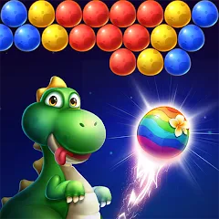 Взломанная Bubble Shooter Primitive Eggs (Бабл Шутер Примитивные Яйца)  [МОД Бесконечные деньги] - последняя версия apk на Андроид
