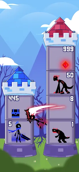 Hero Castle War: Tower Attack (Хиро Касл Вар)  [МОД Все открыто] Screenshot 1