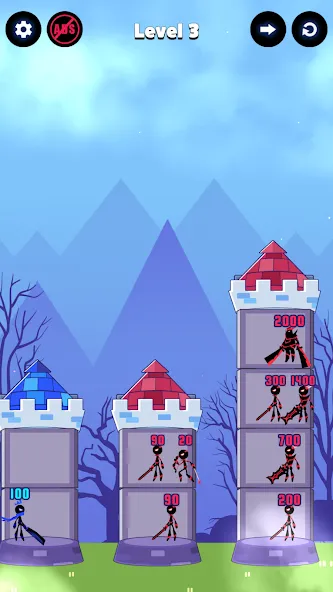 Hero Castle War: Tower Attack (Хиро Касл Вар)  [МОД Все открыто] Screenshot 3