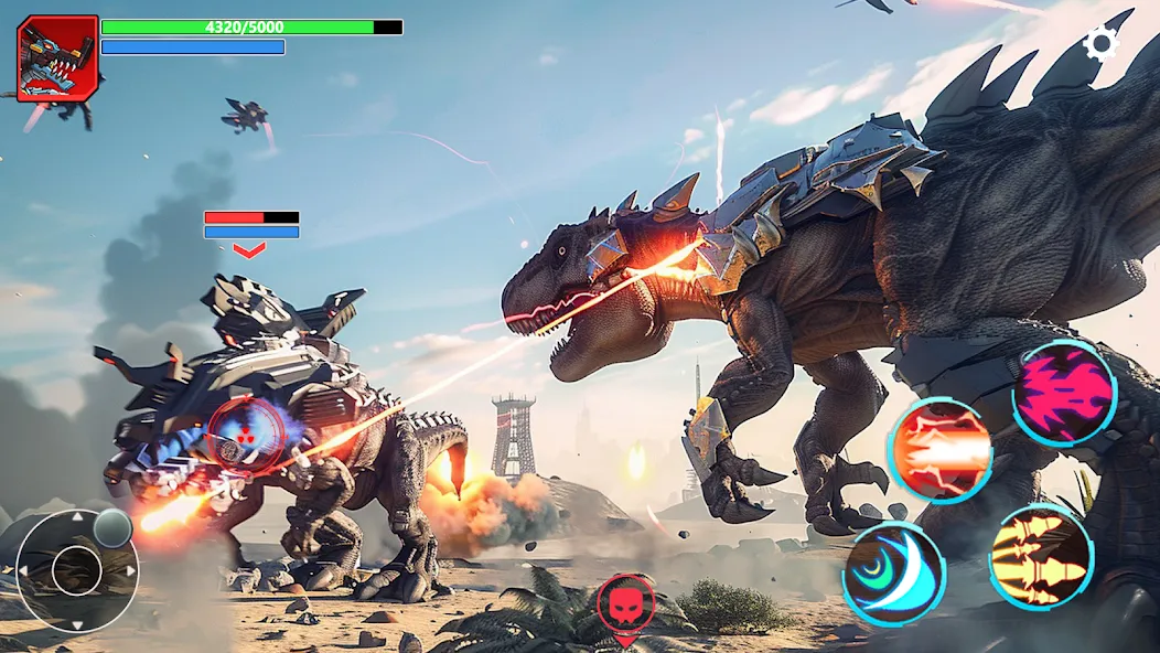 Mech War: Jurassic Dinosaur (Мех Батл)  [МОД Меню] Screenshot 3